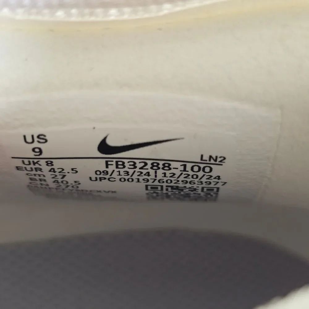 Nike Vapor Elite 1 Football Cleats White Metallic Silver Men’s Size 9 FB3288-100